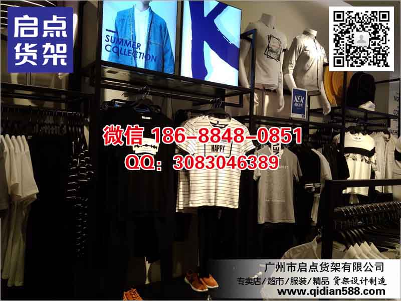 風(fēng)頭正勁的零售黑馬,商務(wù) 男裝貨架,KM服裝 貨架