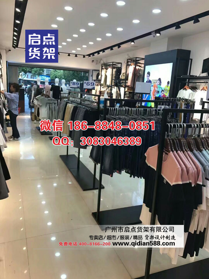 快時尚一線品牌KM男裝貨架,ZARA服裝貨架,HM貨架,KM貨架原始圖片2