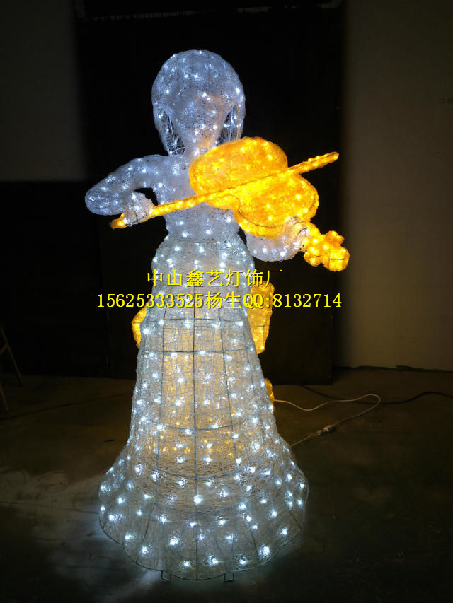 天使造型燈 發光白衣天使燈 圖案天使原始圖片2