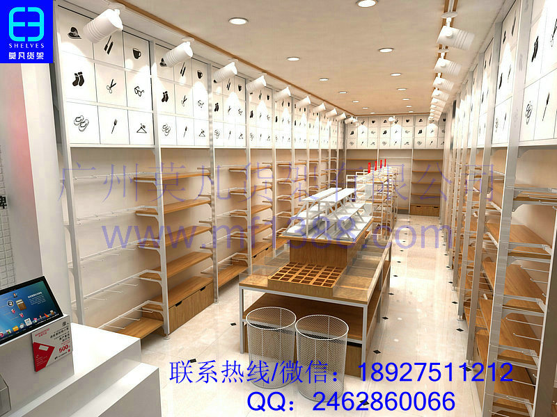 名創(chuàng)優(yōu)品貨架裝修，飾品貨架，三福貨架，玲瓏貨架原始圖片2