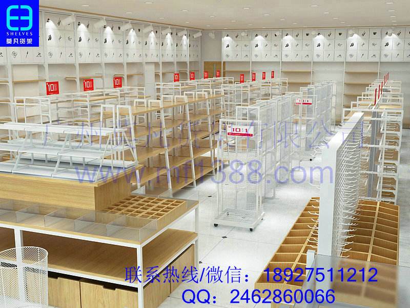 十元店貨架，文具店貨架，貨架定制，名創(chuàng)貨架原始圖片2