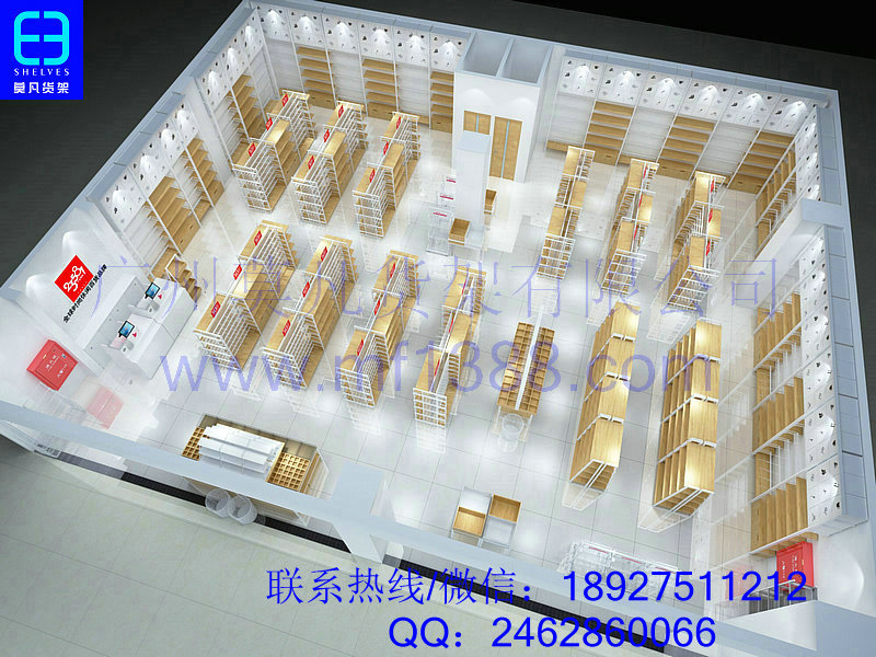 名創(chuàng)優(yōu)品貨架，飾品貨架，進口商品貨架，三福貨架原始圖片3