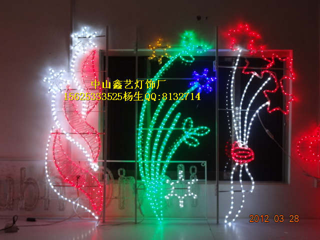 雙向發(fā)光LED防水燈串燈桿造型燈節(jié)日光雕圖案專用