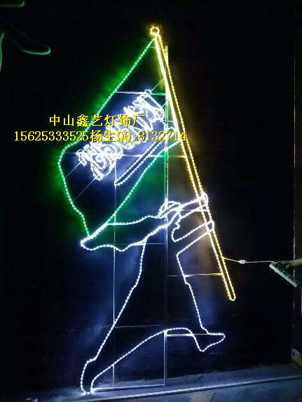 LED蝴蝶造型燈春節(jié)街道燈桿亮化原始圖片2