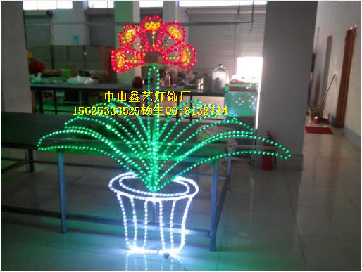   燈桿造型燈_裝飾led網燈-樹木掛件燈-中國結-燈桿原始圖片3