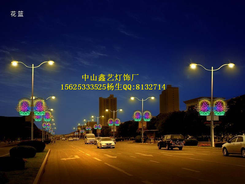 燈桿造型路燈_led3d圖案圣誕雪花滴膠吸塑燈桿造型路燈鯉魚跳龍門原始圖片3