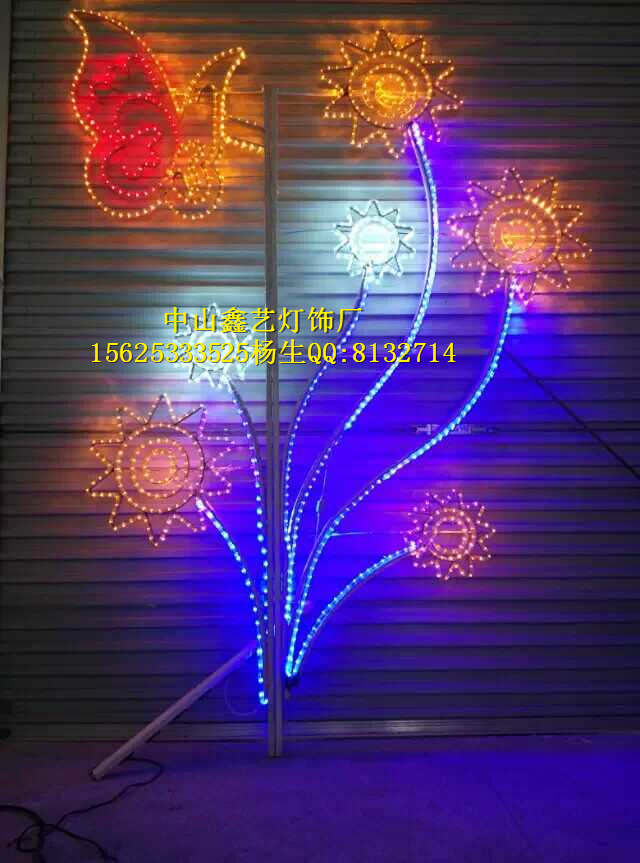 供應(yīng)鑫藝LED 燈桿雪花造型燈政府工程亮化裝飾圖片原始圖片2