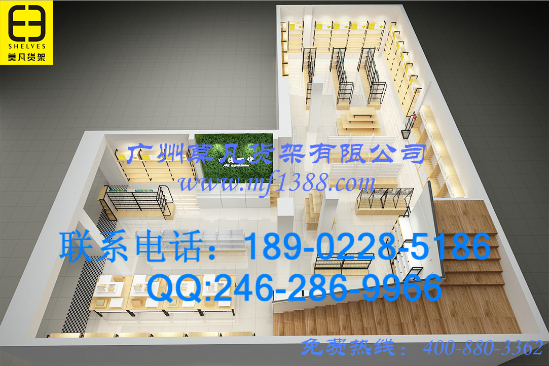 名創貨架，名創優品貨架，三福貨架，哎呀呀生活館貨架，DM女裝貨架，商超貨架原始圖片2