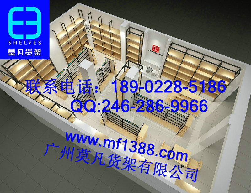 名創(chuàng)優(yōu)品貨架，UR女裝貨架，DM女裝貨架，熱風貨架，名創(chuàng)貨架，三福貨架，母嬰店貨架，文具店貨架原始圖片3