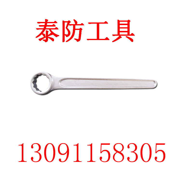泰防不銹鋼直柄單頭梅花扳手原始圖片2