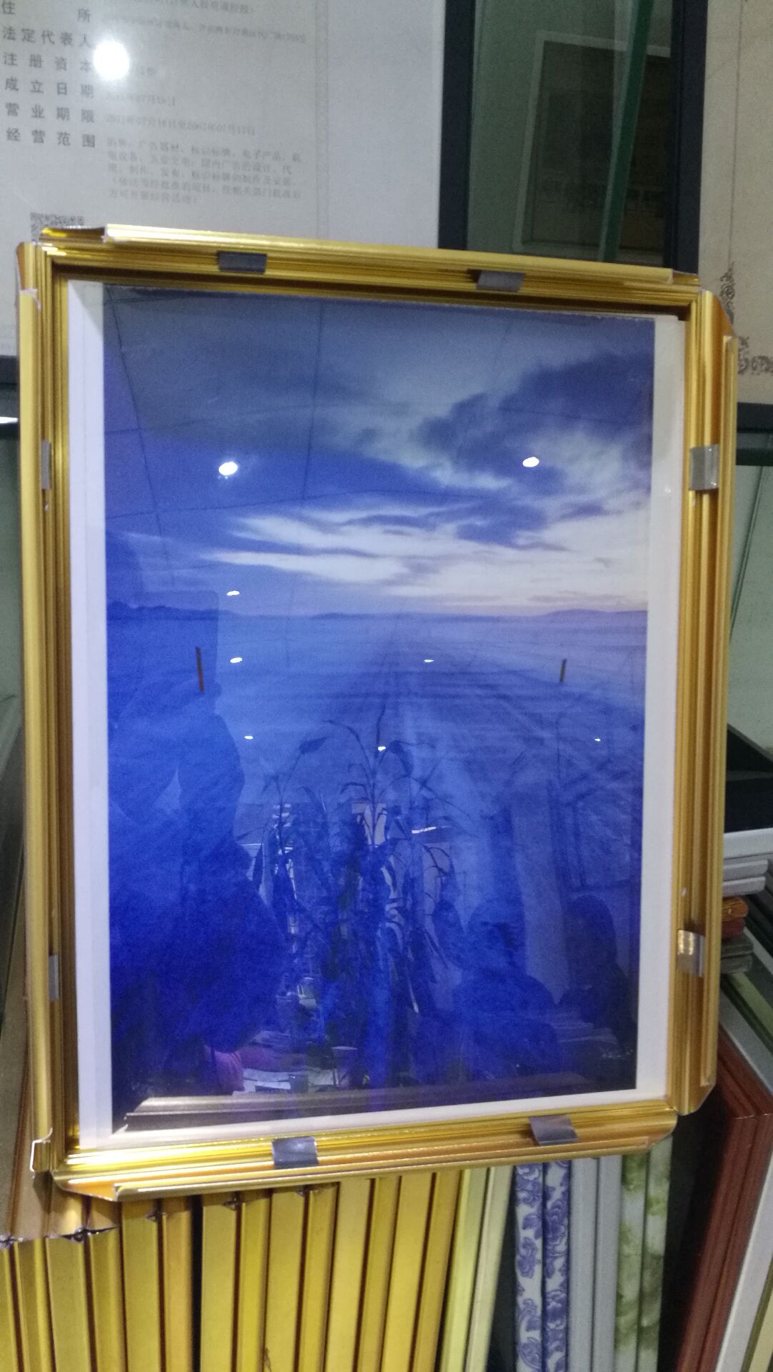 供應(yīng)張家港樓道掛墻開啟式展板|可開啟制度框批量訂做廠家原始圖片2