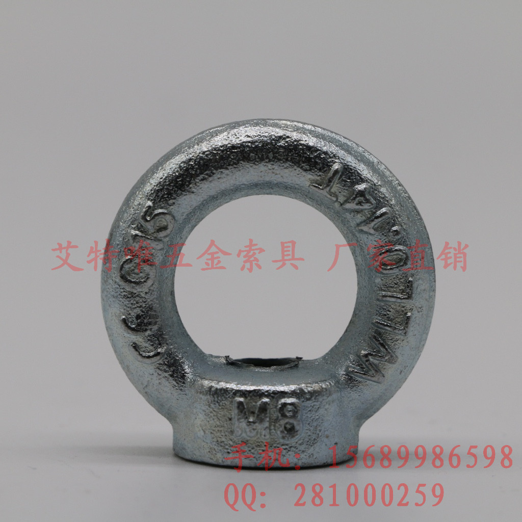 即墨廠家直供 鍍鋅吊環(huán)螺母 德標(biāo)吊環(huán)DIN582 緊固件 標(biāo)準(zhǔn)件
