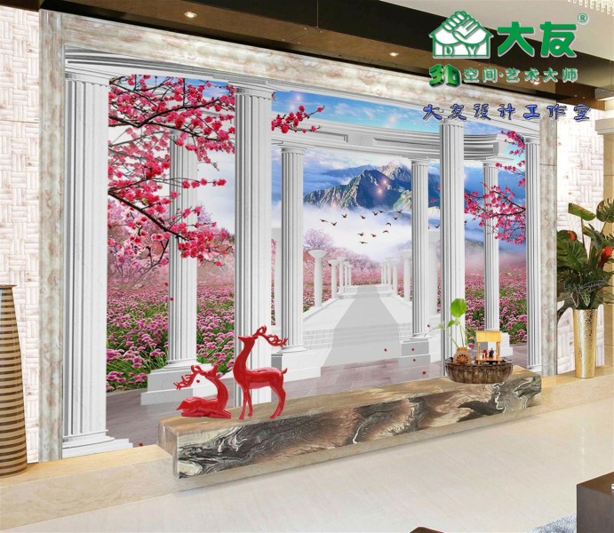 大友建材實業供應優質歐式大理石紋系列背景墻3d【火熱暢銷】——新型歐式大理石紋系列背景墻3d