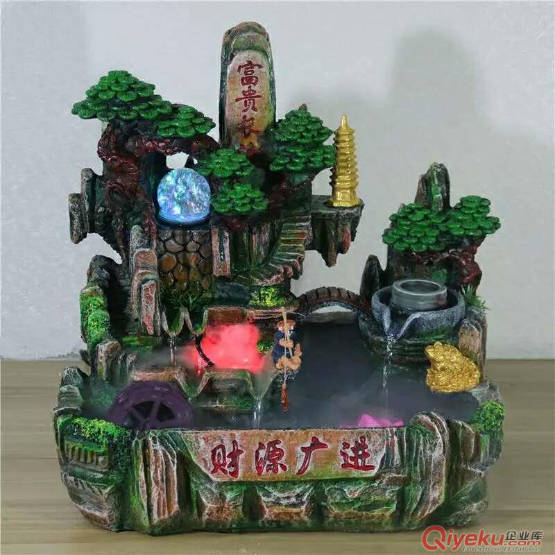 假山噴泉 室內(nèi) 擺件 樹脂工藝品 流水噴泉批發(fā) 魚缸 風(fēng)水輪 盆景