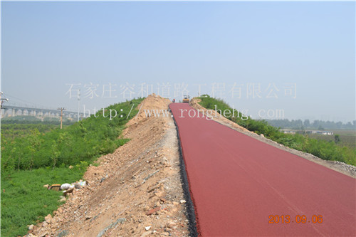 石家莊彩色瀝青道路施工 公園彩色道路施工原始圖片2