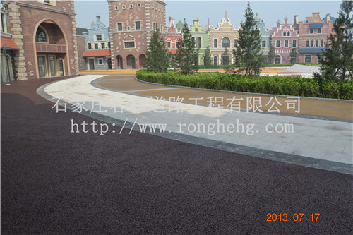石家莊透水地坪 河北省彩色生態(tài)透混凝土水地坪施工原始圖片2