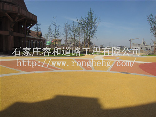 小區混凝土壓花路面施工 混凝土藝術壓印地坪