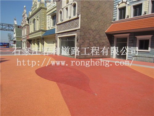 石家莊透水混凝土地坪 小區(qū)透水混凝土地坪施工原始圖片2