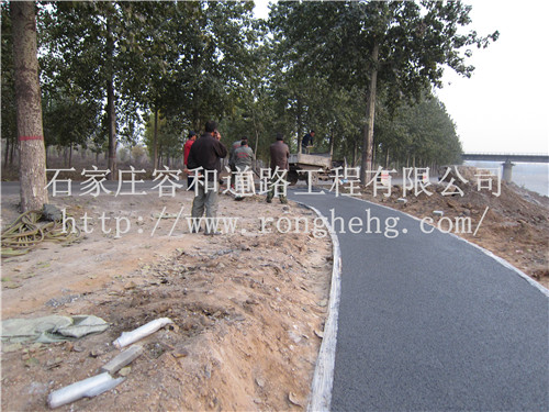 石家莊彩色透水地坪 邢臺透水路面美麗鄉(xiāng)村建設(shè)原始圖片3
