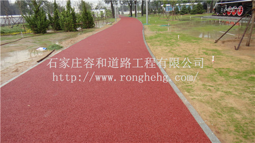 石家莊彩色透水地坪 小區透水混凝土地坪施工原始圖片3