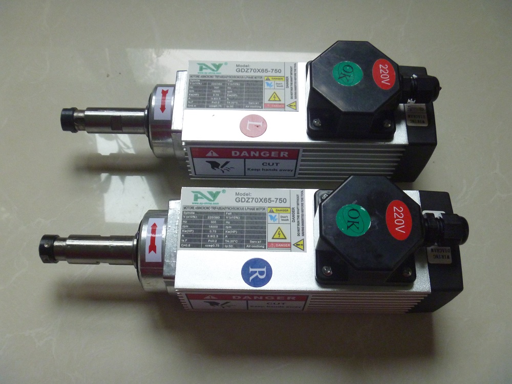 750W封邊機(jī)主軸0.75KW高速電機(jī)動力頭15000RPM原始圖片3