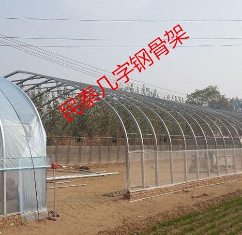 民泰溫室低價(jià)銷售新型幾字鋼大棚骨架 種植大 棚蔬菜大棚 養(yǎng)殖大棚原始圖片3