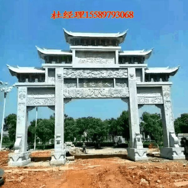 農村仿古門樓|大門牌坊|寺廟山門牌坊原始圖片3