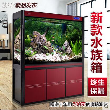 YEEgd生態(tài)水族箱靠墻高清玻璃大型中型底過濾龍魚缸1.2米1.5米
