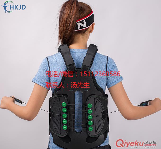 可調(diào)胸腰矯形器腰背矯形固定器背架式胸腰固定器拉繩胸腰矯形器