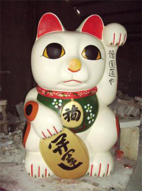 招財貓卡通雕塑價格