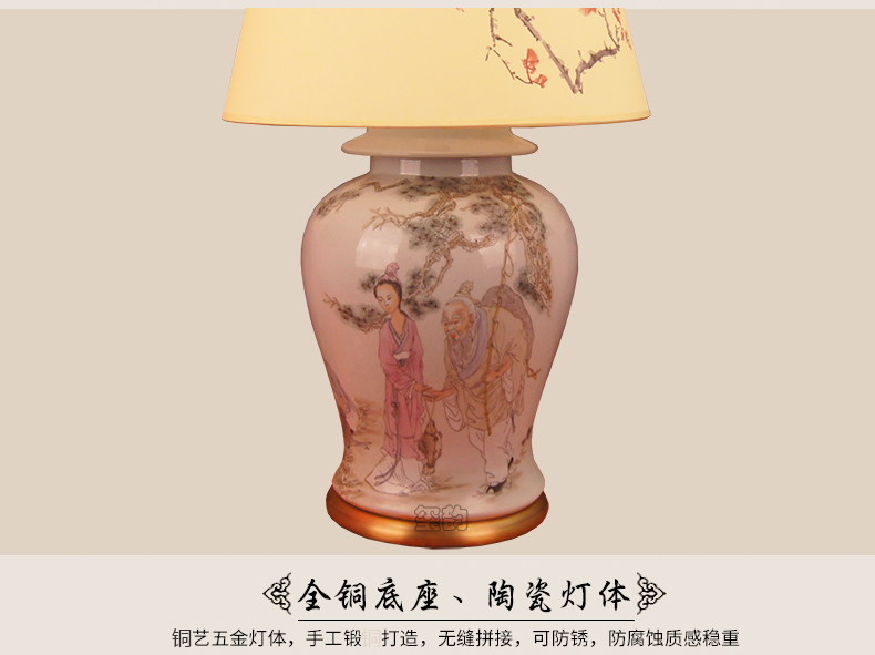 全銅陶瓷臺燈BMT2013原始圖片3