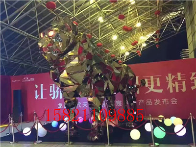 黃金鏡面獅出租 大型鏡面黃金獅子出租價(jià)格原始圖片2