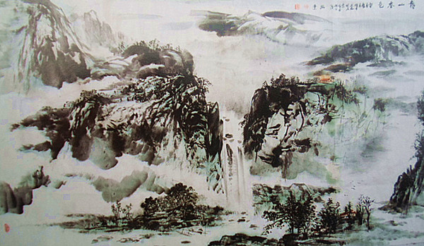 劉興運(yùn)山水畫