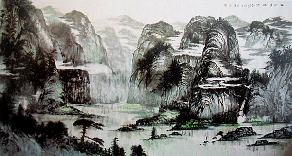 劉興運山水畫原始圖片2