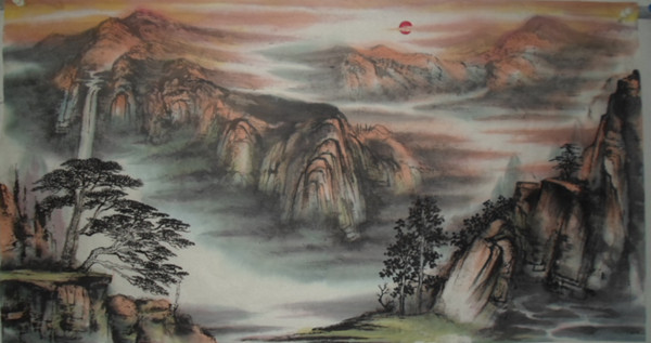 劉興運山水畫