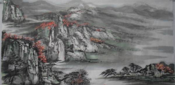 劉興運(yùn)山水畫原始圖片2