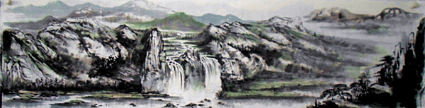 劉興運(yùn)山水畫(huà)原始圖片2