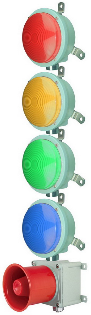 CSTM1L4+CSW35A 船用四色燈帶喇叭組合聲光燈柱 重負(fù)荷 信號燈塔 