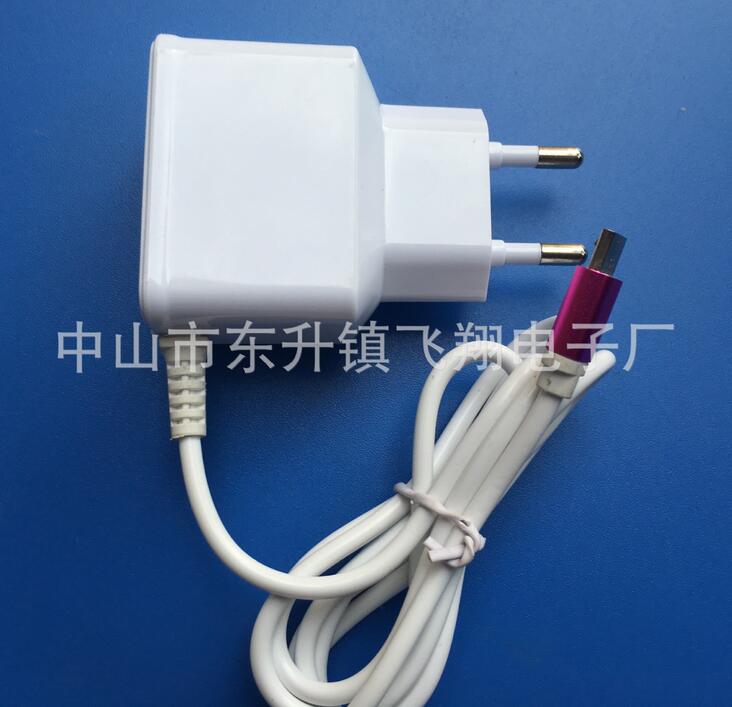 廠家直銷 新款全波充電頭 安卓手機USB5V0.5A直充