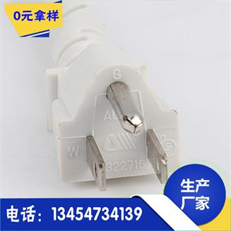 供應(yīng)美式三芯電源線 美規(guī)UL認證彎頭電源線 3*18AWG雙拼線  