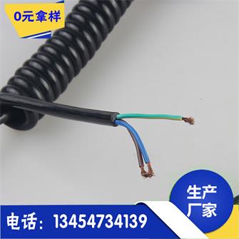 彈簧線 廠家直銷美標彈簧電源線插頭 充電器螺旋線可加工定制