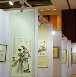 邦威展覽鋁合金包邊無縫藝術板墻 書畫展板 展覽藝術板墻原始圖片2