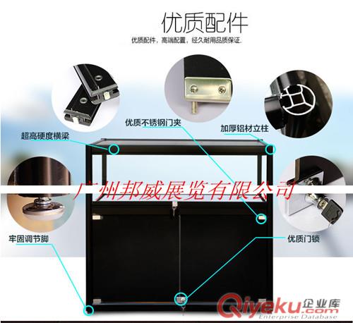 找玻璃展柜就找邦威專業(yè)提供的展覽器材鋁合金玻璃折疊展柜原始圖片3