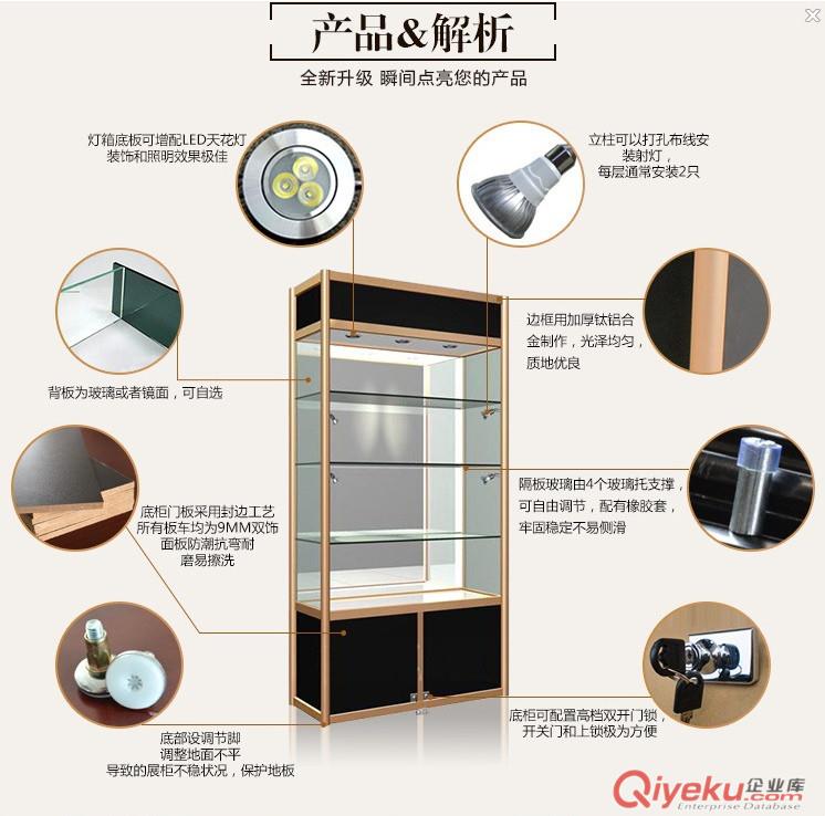 搭建展柜{sx}邦威專業(yè)提供的展柜鋁材90度八棱柱原始圖片3