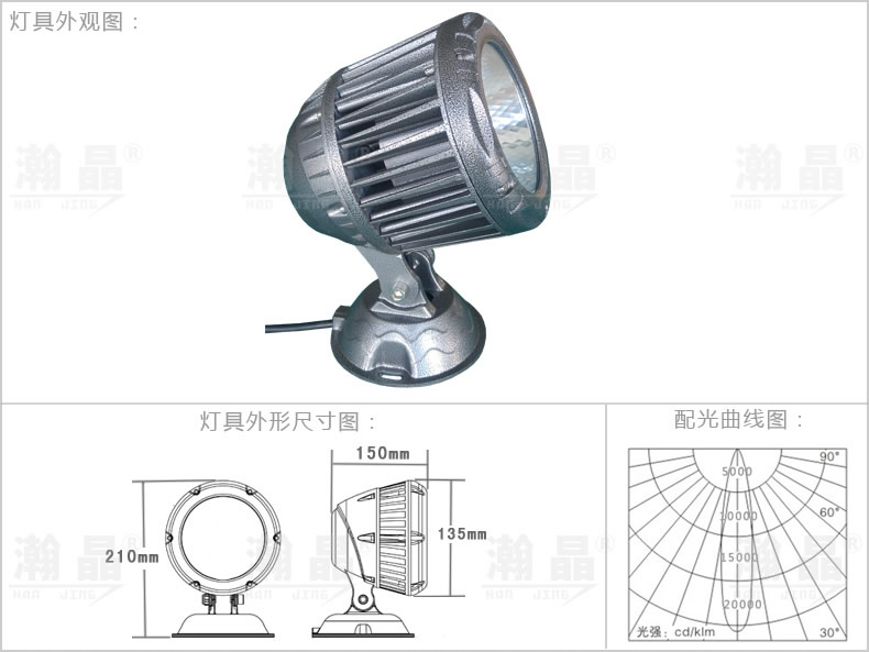 30W135ALED投光燈
