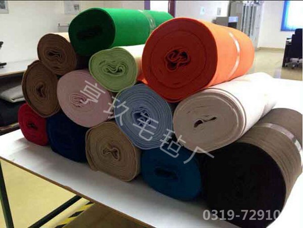 工業(yè)彩色背膠毛氈布背景毛氈布背膠毛氈隔音毛氈1 2 3 4 5mm厚原始圖片2