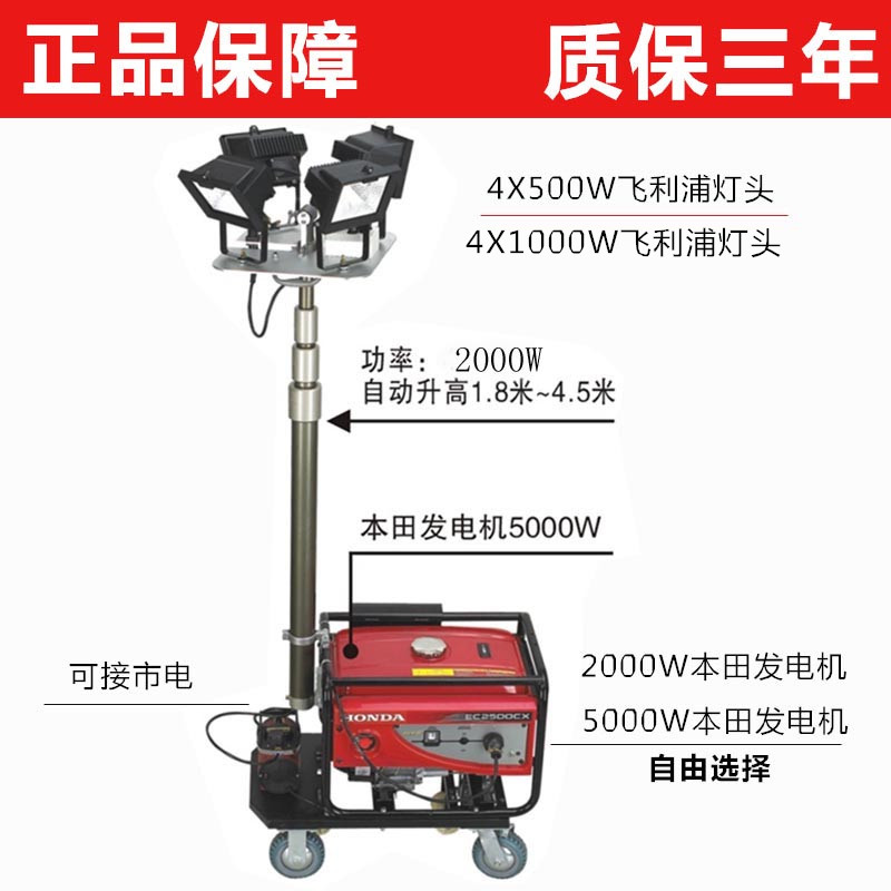 SFW6110全方位遙控升降燈移動(dòng)照明車GAD506F泛光燈SFD6000A照明車原始圖片2