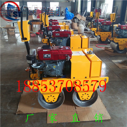 手扶式雙鋼輪壓路機廠家直銷助力基礎建設的微型手扶壓路機品牌原始圖片3