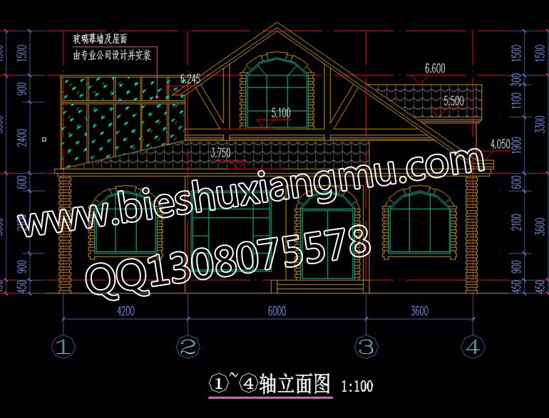 總面積250平方米二層陽光房小別墅鄉村自建房原始圖片3