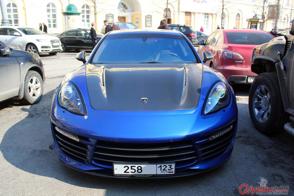 14-15保時(shí)捷 帕納梅拉PANAMERA 970 TOP款大包圍改裝碳纖維尾翼原始圖片2